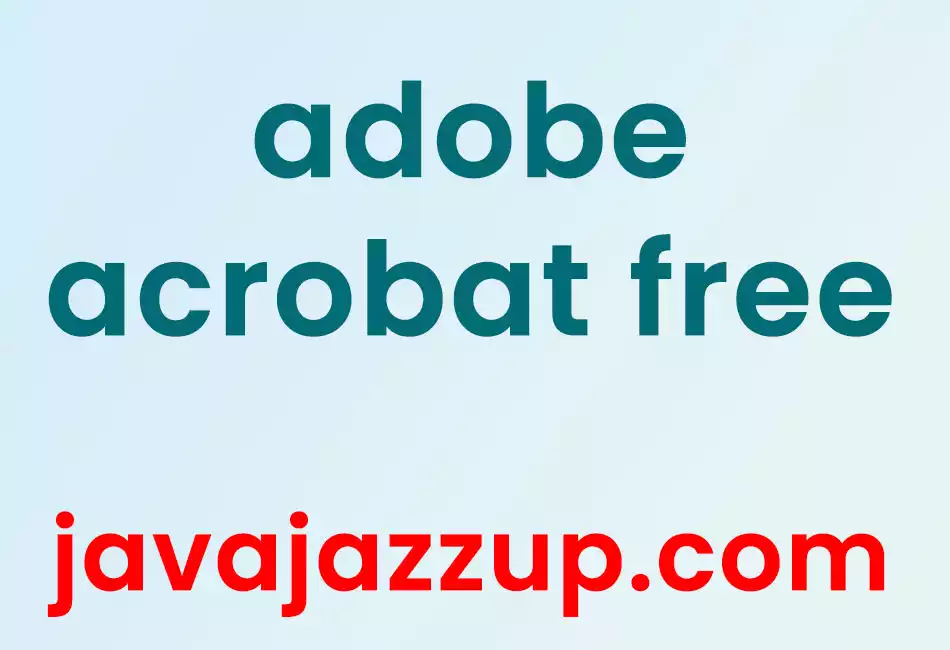 Adobe acrobat free